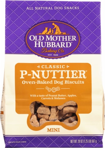 Old Mother Hubbard P Nuttier Mini Dog Treats 20 oz Case of 6 20 OZ each King Soopers
