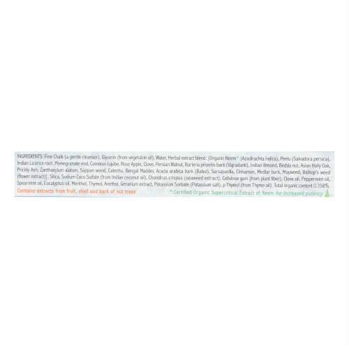 Auromere Toothpaste - Licorice - Case of 1 - 4.16 oz. Perspective: back