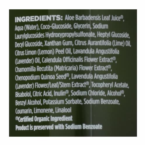 Avalon Organics Glycerin Liquid Hand Soap Lavender - 12 fl oz Perspective: back