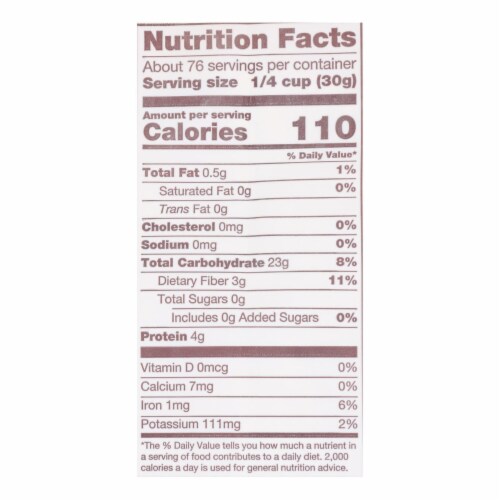 Bob's Red Mill - Whole Wheat Pastry Flour - 5 lb - Case of 4 Perspective: back