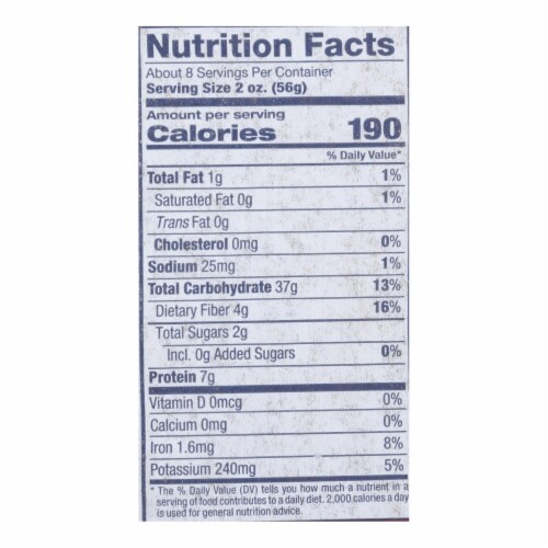 Delallo - Organic Whole Wheat Pasta Shells - Case of 16 - 1 lb. Perspective: back