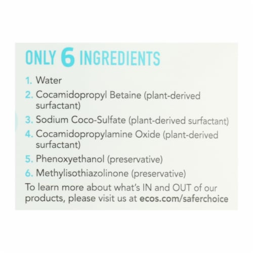 Earth Friendly Ecos Ultra 2x All Natural Laundry Detergent-Free and Clear-Case of 4-100 fl oz Perspective: back