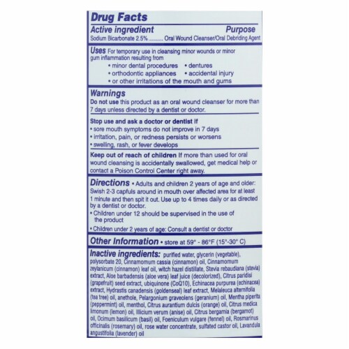 Eco-Dent Dailyrinse Mouthrinse - Cinnamon - 8 oz Perspective: back