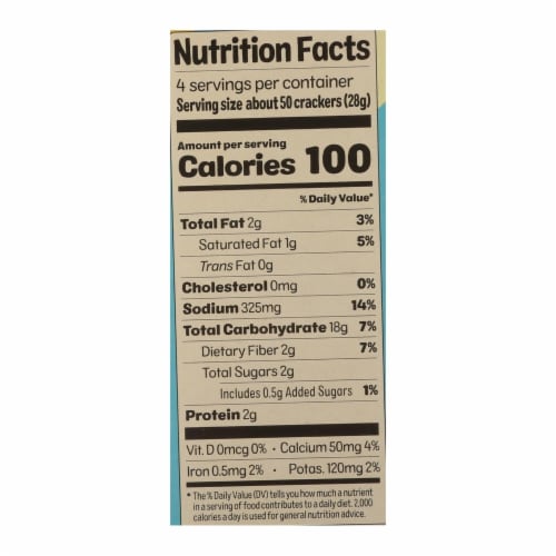 From The Ground Up - Cauliflower Crackers - Original - Case of 6 - 4 oz. Perspective: back
