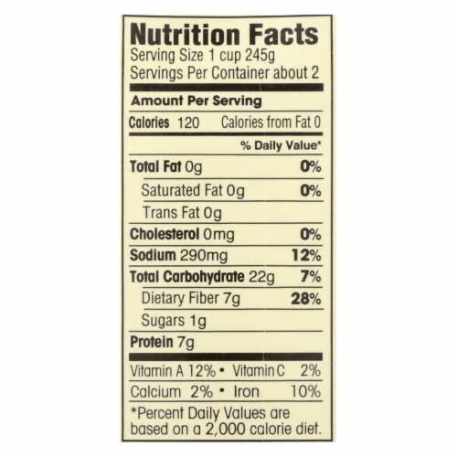 Dr. McDougall's Organic Split Pea Lower Sodium Soup - Case of 6 - 17.6 oz. Perspective: back
