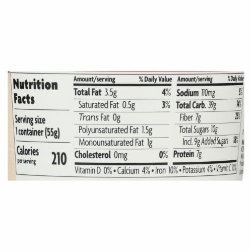 Nature's Path Organic Hot Oatmeal -Summer Berries Boost - Case of 12 - 1.94 oz Perspective: back