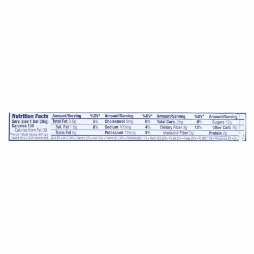 Clif Bar Zbar - Organic Chocolate Chip 1.27 oz - Pack of 18 Perspective: back