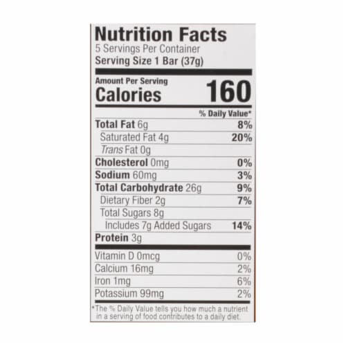 Bobo's Oat Bars - Oat Bite Peanut Butter Chocolate Chips - Case of 6 - 6.5 OZ Perspective: back