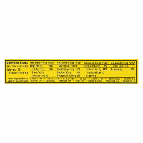 Clif Bar Luna Bar - Organic Lemon Zest 1.69 oz - Pack of 15 Perspective: back