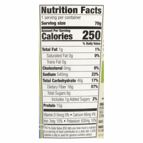 Dr. McDougall's Vegan Split Pea and Barley Soup Big Cup 2.5 oz. - Pack of 6 Perspective: back