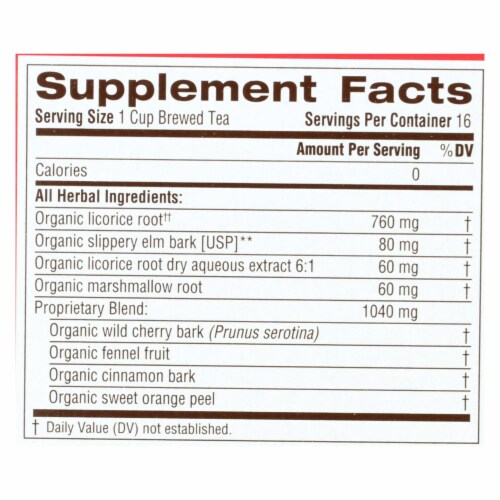 Traditional Medicinals Organic Throat Coat Herbal Tea - 16 Tea Bags - Case of 6 Perspective: back