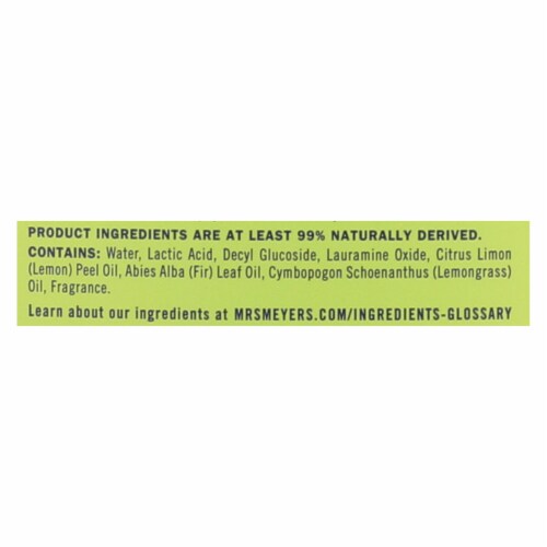 Mrs. Meyer's Clean Day - Tub and Tile Cleaner - Lemon Verbena - 33 fl oz - Case of 6 Perspective: back