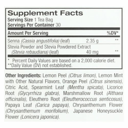 Laci Le Beau Super Dieter's Tea Lemon Mint - 30 Tea Bags Perspective: back