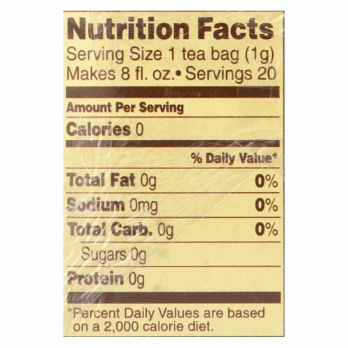Celestial Seasonings Herbal Tea - Chamomile - Caffeine Free - Case of 6 - 20 Bags Perspective: back