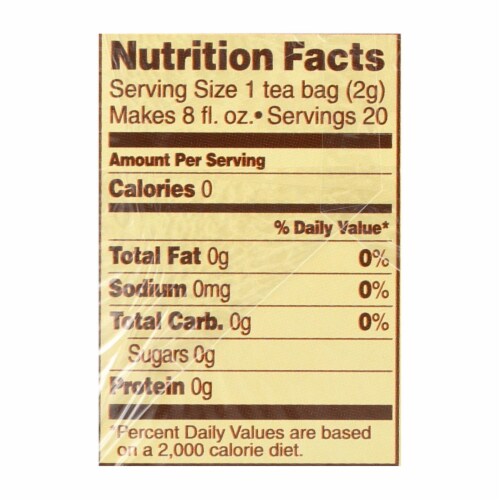 Celestial Seasonings Herbal Tea Caffeine Free Country Peach Passion - 20 Tea Bags - Case of 6 Perspective: back