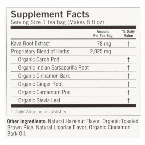 Yogi Kava Stress Relief Herbal Tea Caffeine Free - 16 Bag - Case of 6 Perspective: back