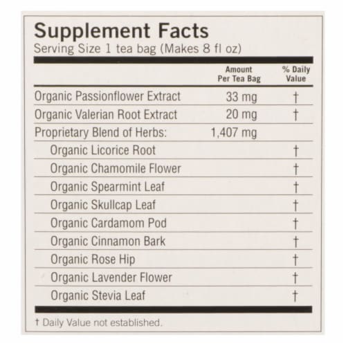 Yogi Bedtime Herbal Tea Caffeine Free Chamomile - 16 Tea Bags - Case of 6 Perspective: back