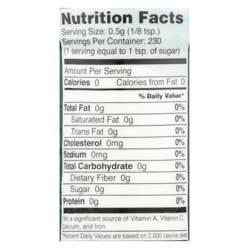 Sweet Leaf Stevia Sweetener - 4 oz - Pack of 3 Perspective: back