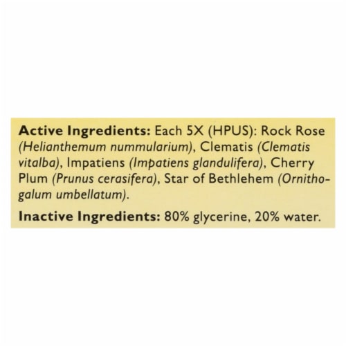 Bach Flower Remedies Rescue Remedy Stress Relief For Pets - 10 ml Perspective: back