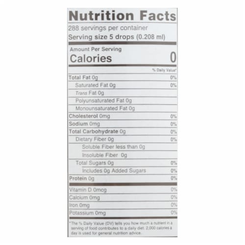 Sweet Leaf Liquid Stevia Chocolate Raspberry - 2 fl oz Perspective: back