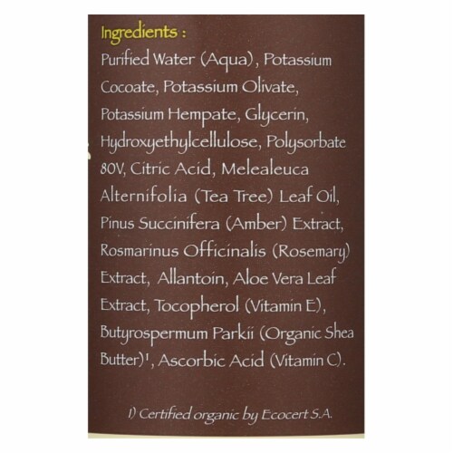 Dr. Woods Facial Cleanser - Tea Tree - 8 oz Perspective: back