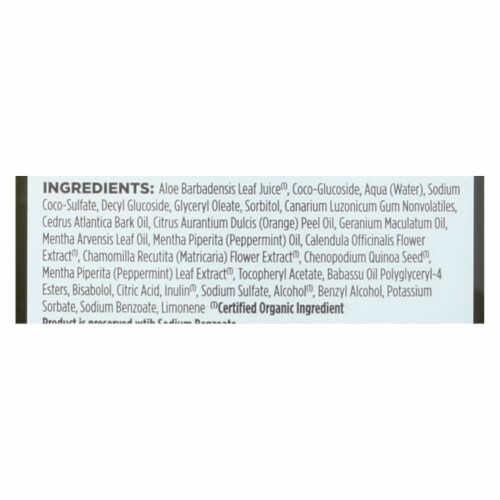 Avalon Organics Revitalizing Shampoo Peppermint Botanicals - 11 fl oz Perspective: back