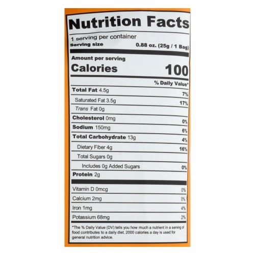 Lesser Evil Popcorn - Buddha Bowl Foods - Case of 18 - .88 oz. Perspective: back