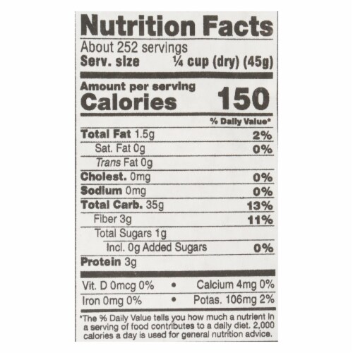 Lundberg Family Farms Brown Short Grain Rice - Single Bulk Item - 25LB Perspective: back