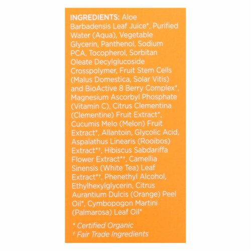 Andalou Naturals Brightening Clementine plus C Illuminating Toner - 6 fl oz Perspective: back