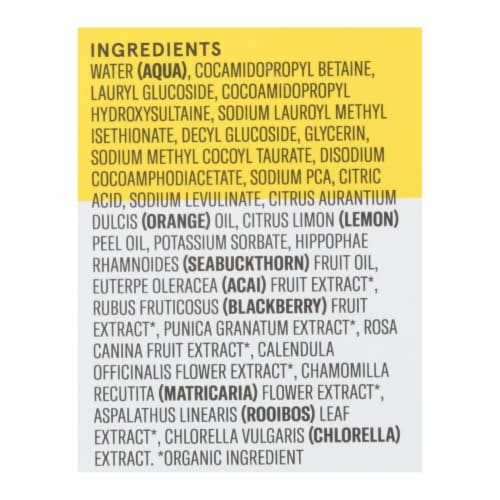 Acure - Facial Cleansing Gel - Superfruit and Chlorella - 4 FL oz. Perspective: back