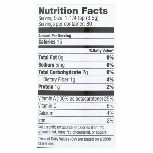Pines International Alfalfa - Organic - Powder - 10 oz Perspective: back