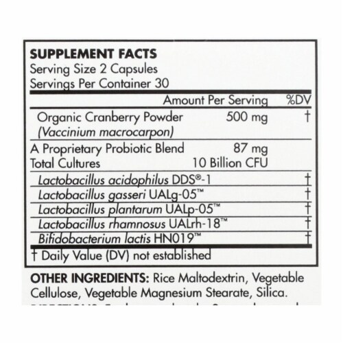 Up4 Probiotics - DDS1 Womens - 60 Vegetarian Capsules Perspective: back