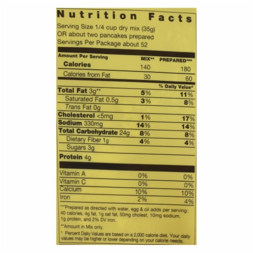 Pamela's Products - Baking and Pancake Mix - Case of 3 - 4 lb. Perspective: back