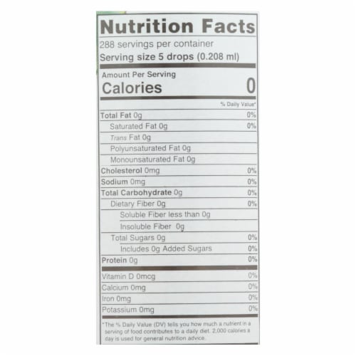 Sweet Leaf Sweet Drops Sweetener Steviaclear - 2 fl oz Perspective: back