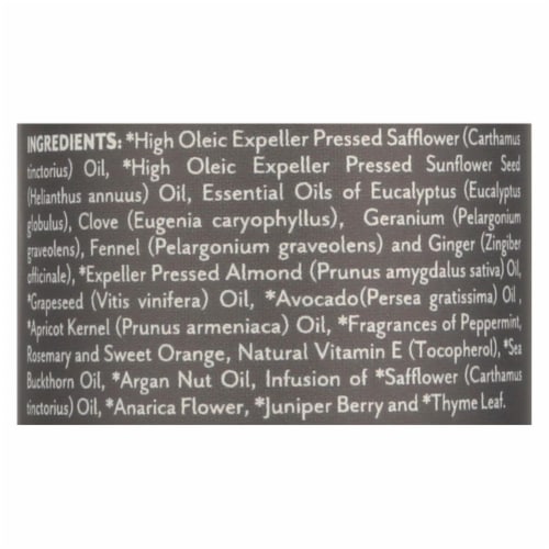 Soothing Touch Bath Body and Massage Oil  -Ayurveda-Peppermint Rosemary -Muscle Comfort -4 oz Perspective: back