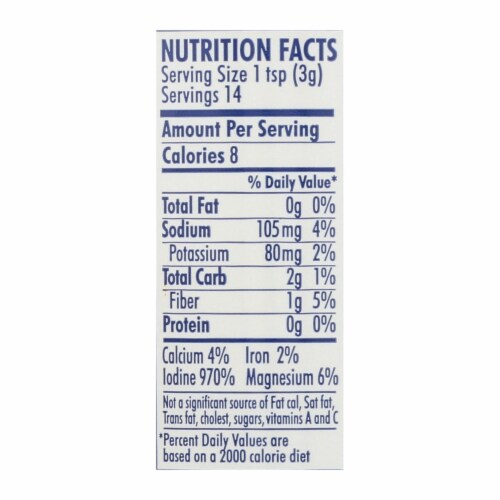 Maine Coast Organic Sea Seasonings - Kelp Granules - 1.5 oz Shaker - Pack of 3 Perspective: back