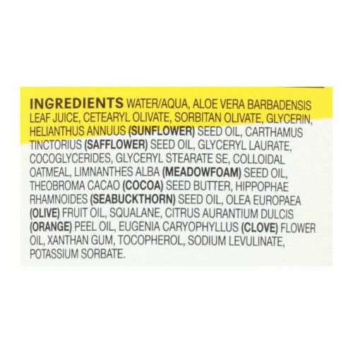 Acure - Lotion - Brightening Glow Moisture - Sweet Orange and Oatmeal - 8 fl oz. Perspective: back