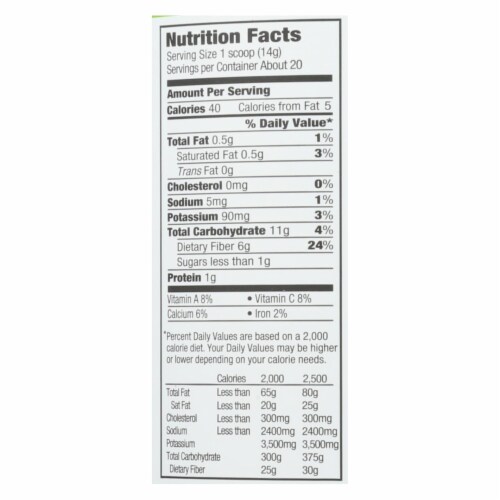 Orgain Organic Superfoods - Powder - 0.62 lb. Perspective: back