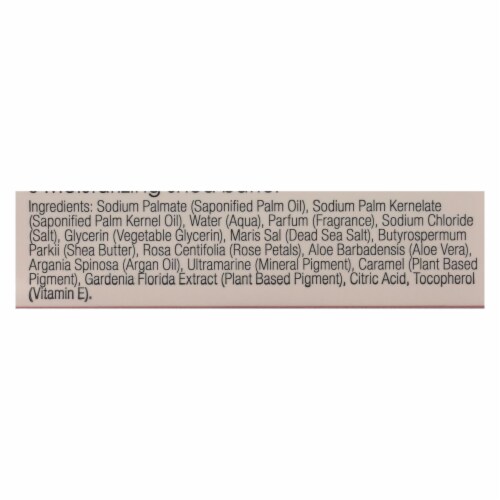 One With Nature Dead Sea Mineral Rose Petal Soap - 7 oz Perspective: back