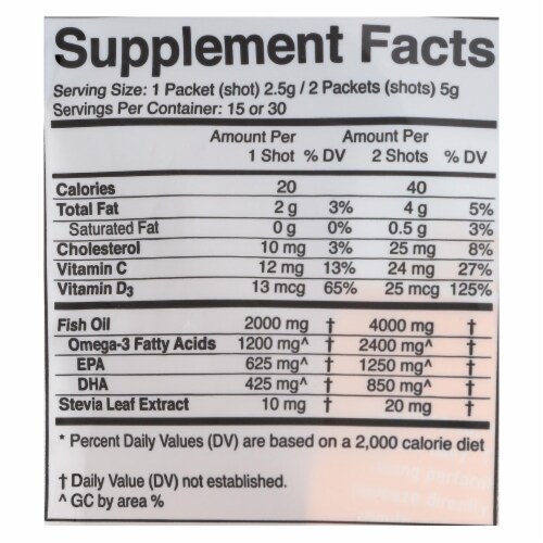 The Coromega Company - Max Omega 3 Citrus Burst - 1 Each - 30 CT Perspective: back