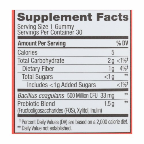 Olly - Pro/prebiotics Peach - 1 Each - 30 CT Perspective: back