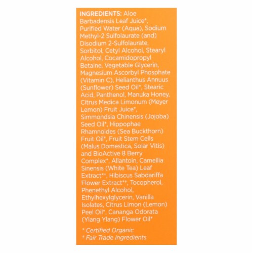 Andalou Naturals Creamy Cleanser For Combination Skin Meyer Lemon - 6 fl oz Perspective: back