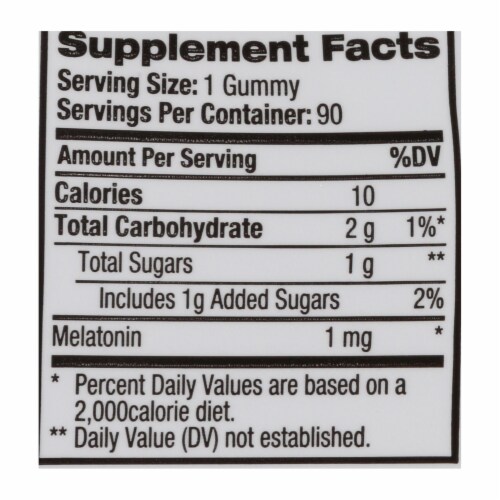 Natrol - Melatn Kids 1mg Gummy Berry - 1 Each - 90 CT Perspective: back