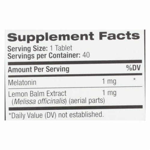 Natrol - Melatonin Kids 1mg Fd Straw - 1 Each - 40 TAB Perspective: back
