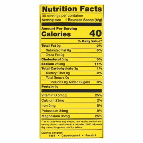 Ascent Native Fuel - Preworkout Raspberry Lemonade - 1 Each - 12.7 OZ Perspective: back