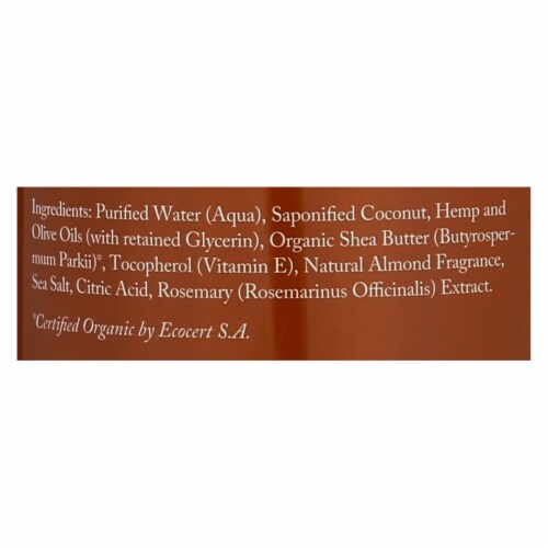 Dr. Woods Shea Vision Pure Castile Soap with Organic Shea Butter Almond - 32 fl oz Perspective: back