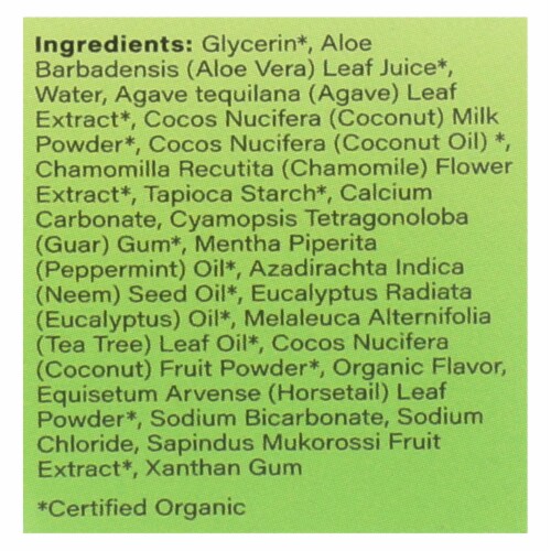 Radius Whitening Mint Aloe Neem Toothpaste  - 1 Each - 3 OZ Perspective: back