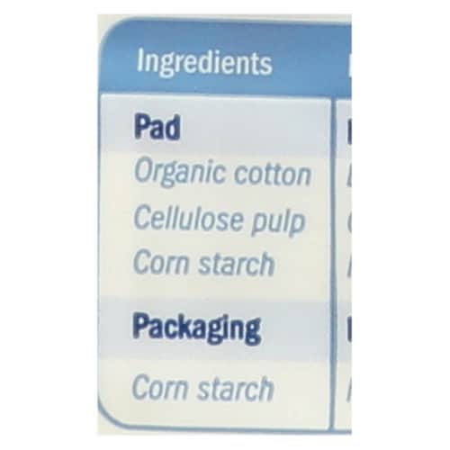 Natracare Natural Maxi Pads Regular - 14 Pack Perspective: back
