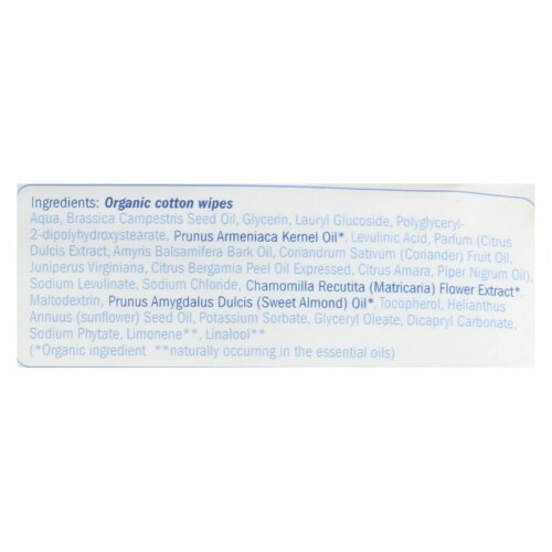 Natracare Organic Cotton Baby Wipes - 50 Pack - Pack of 3 Perspective: back