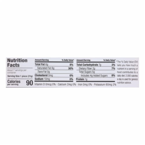 Absolutely Gluten Free Chews - Coconut - Cocoa Nibs - Gluten Free - Case of 12 - 5 oz Perspective: back